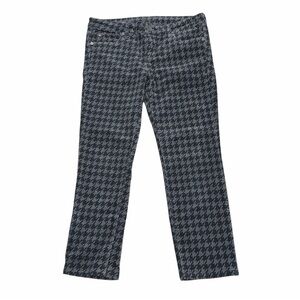 KUT From The Kloth Diana Cordroy Houndstooth Pattern Skinny Pants